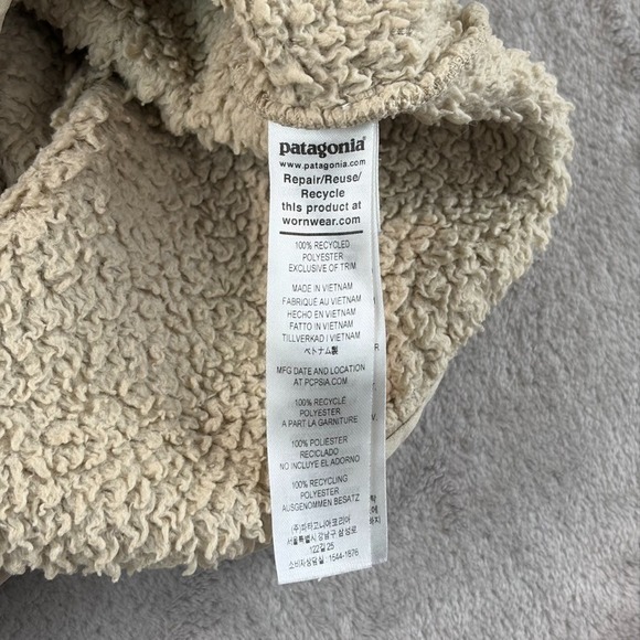 Patagonia Pullover Los Gatos Fleece 1/4 Zip Deep Pile Sweater Jacket Women Small - Picture 9 of 10